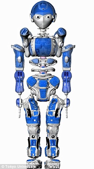 日科学家研制新机器人 拥有"人体骨骼"