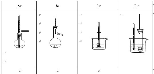 ⑧食盐和浓硫酸混合加热制氯化氢     (2)选用装置d做苯的硝化