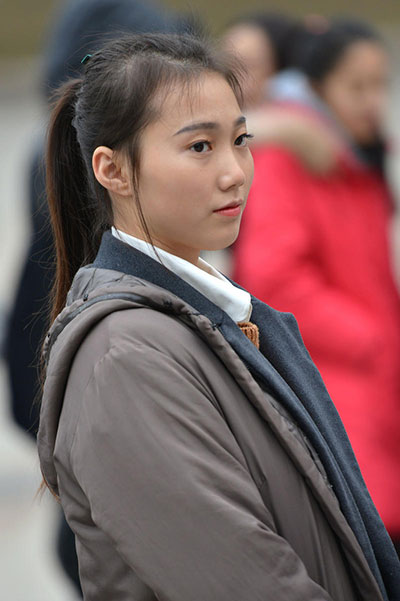 武汉艺考招生 美女惊艳登场